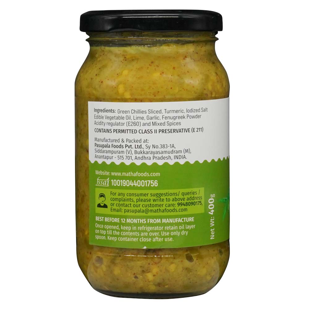 Premium Green Chilli Pickle